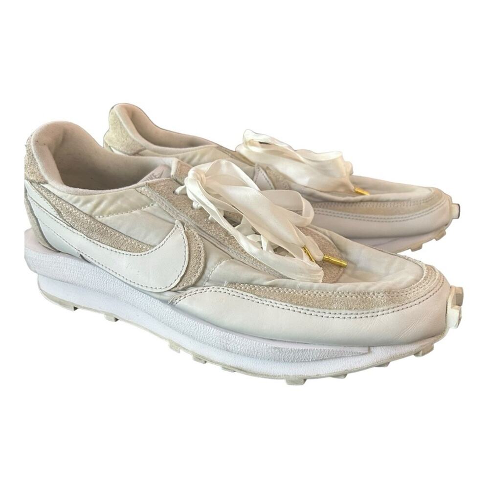 Nike x Sacai LD Waffle White Nylon Shoe Mens 10.5